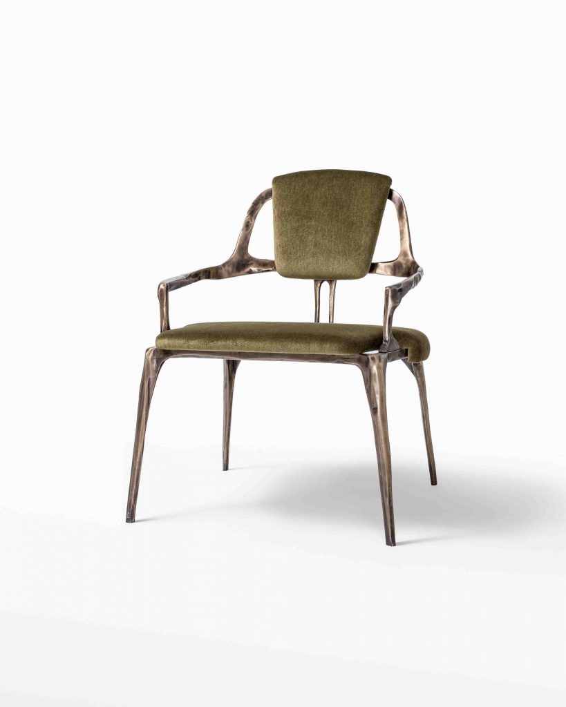 Solid bronze Kintla chair
