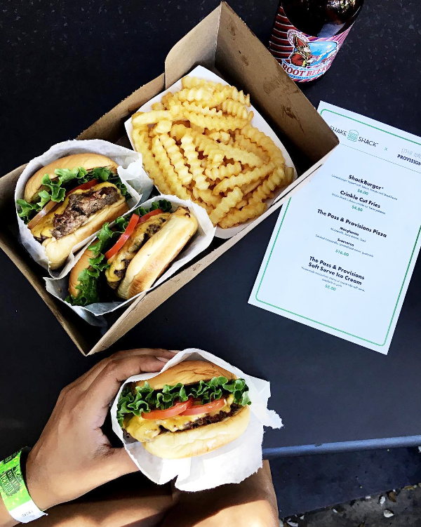 "I rode for two hours today to enjoy this moment of perfection. Dear @shakeshack I am obsessed with you and I'm so happy you are coming to H-TOWN. #htowneats #ACOLORSTORY." — @shopgirlblog