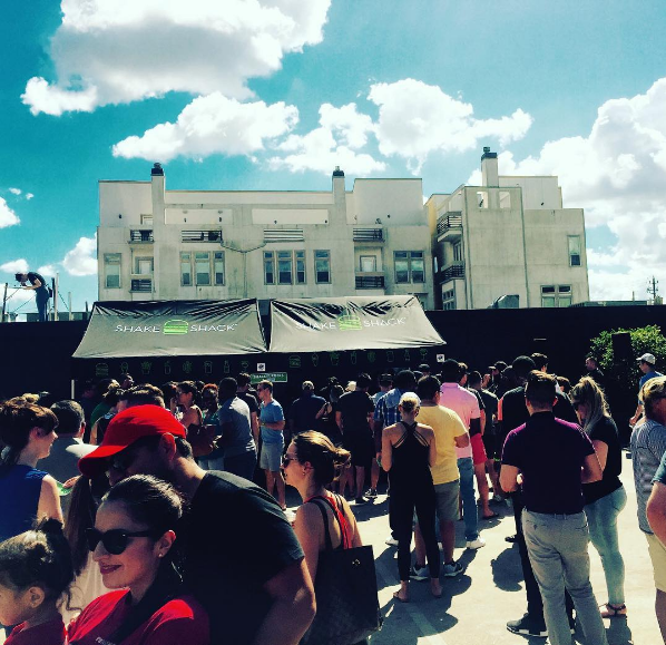 "The Shake Shack Pop Up was legit @passprovisions @shakeshack." — @lolivierhouston