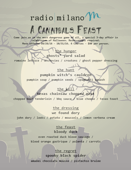 Radio Milano will begin their weekend long Halloween celebration - because why confine festivities to one evening?