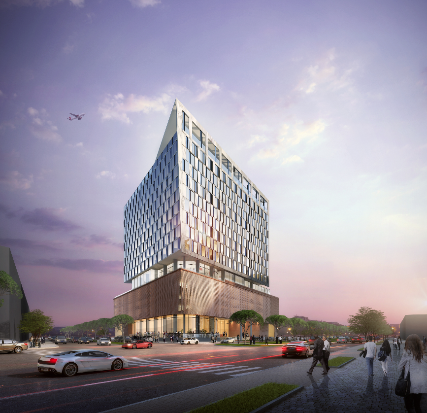 Rendering of the Dallas Virgin Hotel