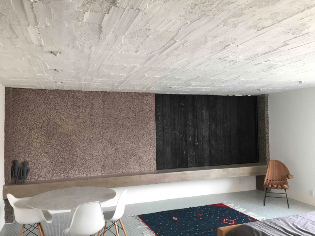 A bedroom at the home of Reyes and Fernández