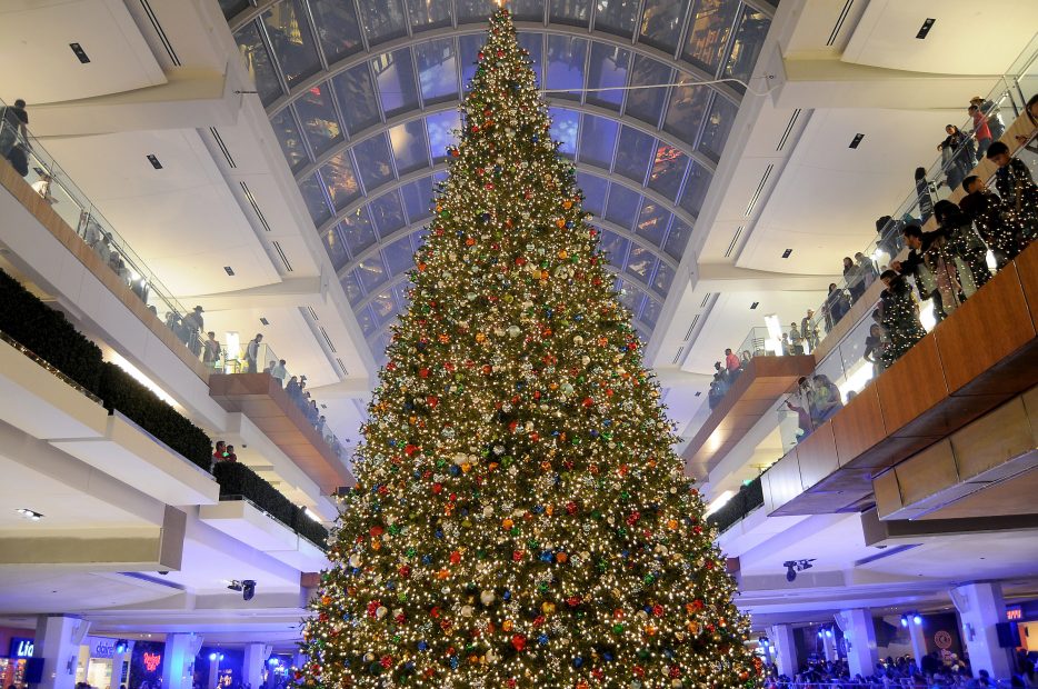 A Holiday Giant Galleria's Massive Christmas Tree Lighting Lures a