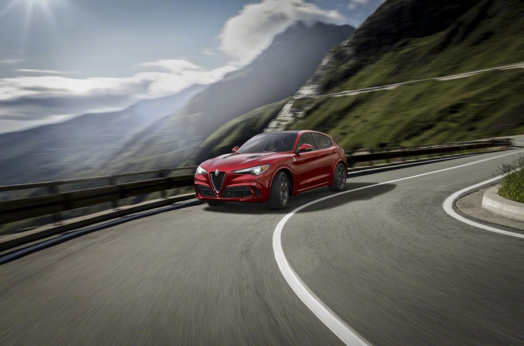 The new Alfa Romeo SUV is named for the Stelvio Pass—a mountain pass in northern Italy that is 9,045 feet above sea level. 
