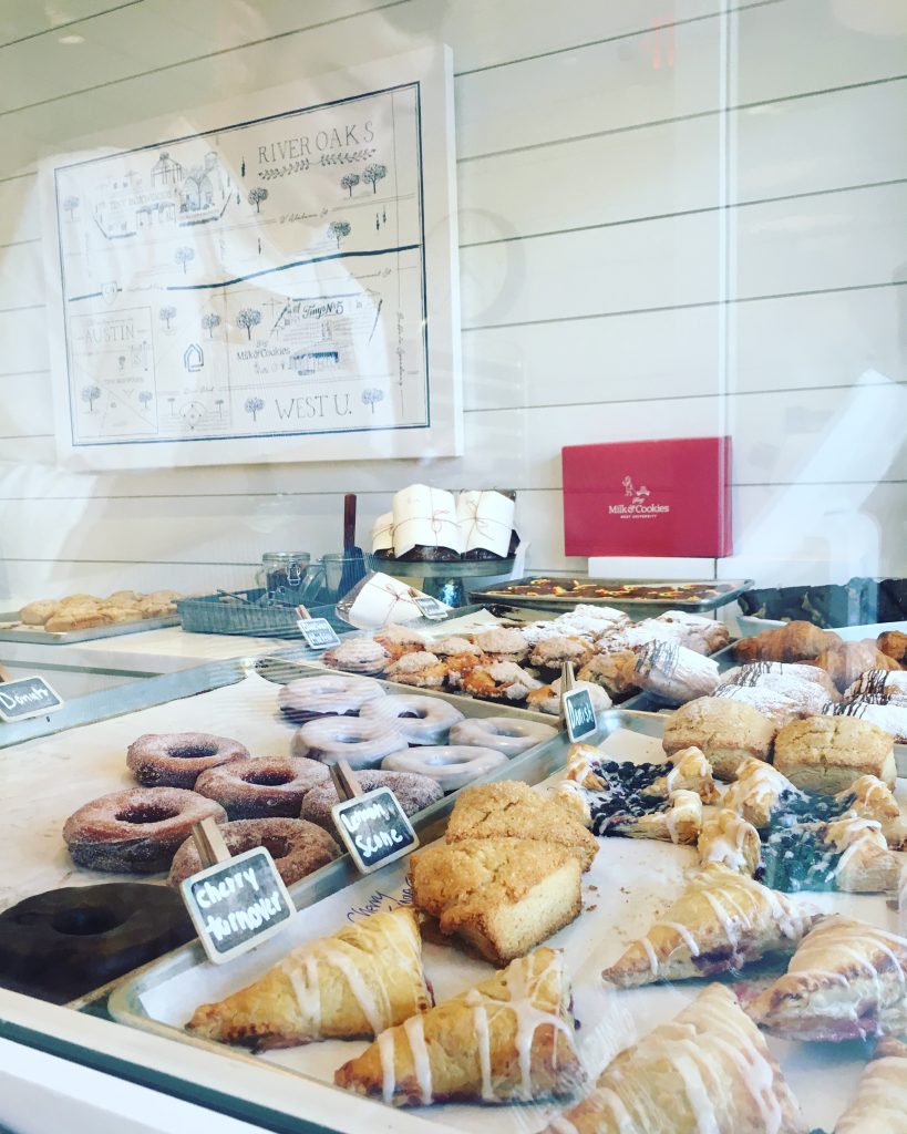 An array of pastries awaits. 