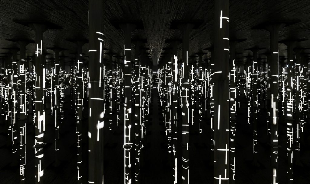 “Rain: Magdalena Fernández,” opens Saturday, December 10 at the Houston Cistern, Buffalo Bayou Park, and will be on view through Sunday, June 4. (Digital rendering by Jean C. Giallorenzo, courtesy the artist)