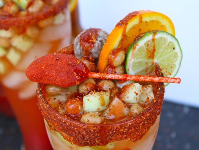 Make your own drink at La Calle's Michelada bar. (Photo courtesy La Calle Facebook Page) 