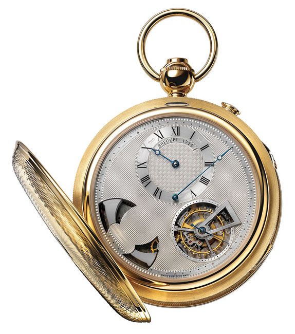 Breguet Complications 1907 pocket watch in gold, price upon request, at the Tourbillon boutique, Ben Bridge, Zadok Jewelers, Markham Jewelers.