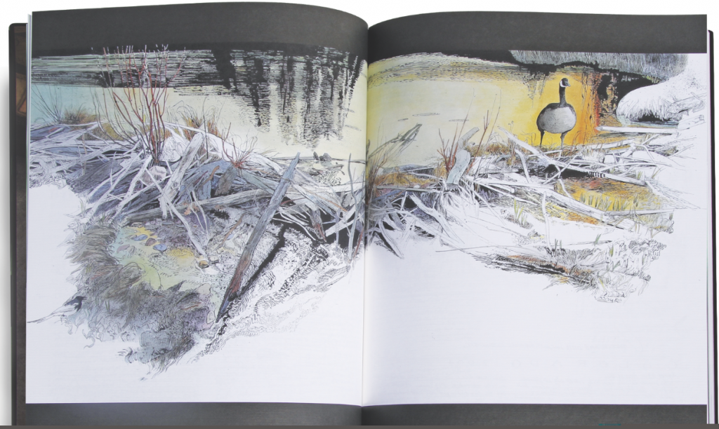 A handsome spread from Jack Unruh's just-published journal. (Courtesy Herring Press) 