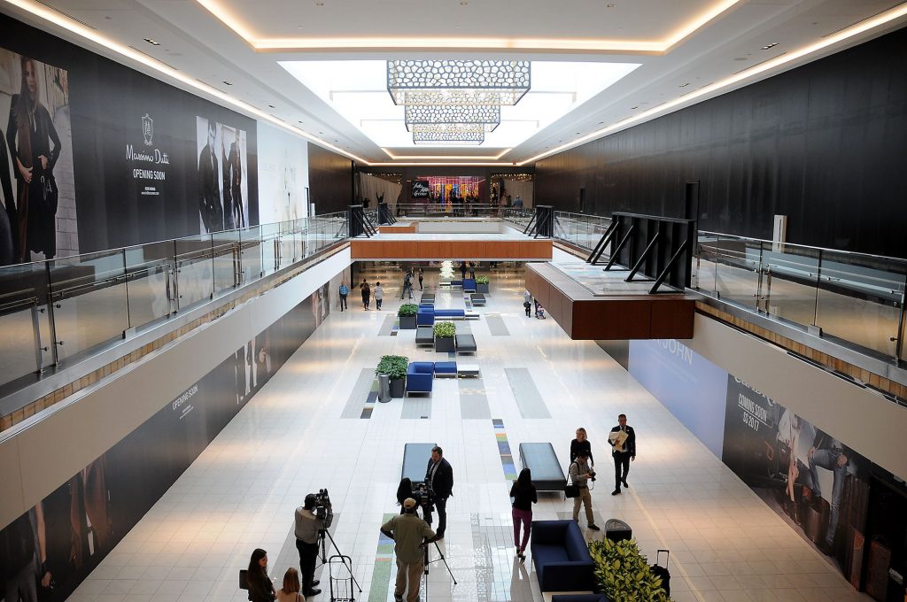Saks Fifth Avenue is now connected to the mall with the opening of the new wing at the Galleria.