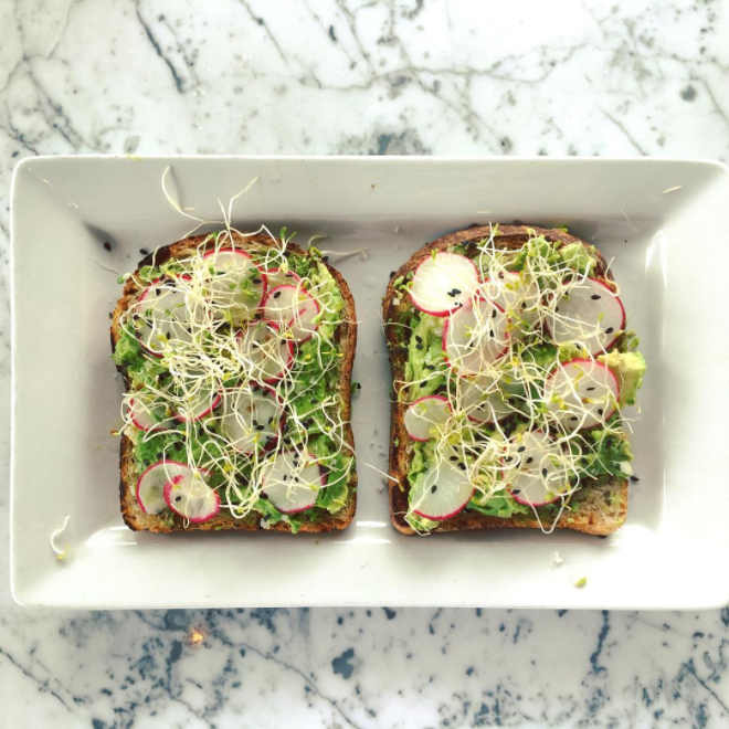 Start the day with avocado toast at Bebidas. (Photo courtesy @bebidas_houston)