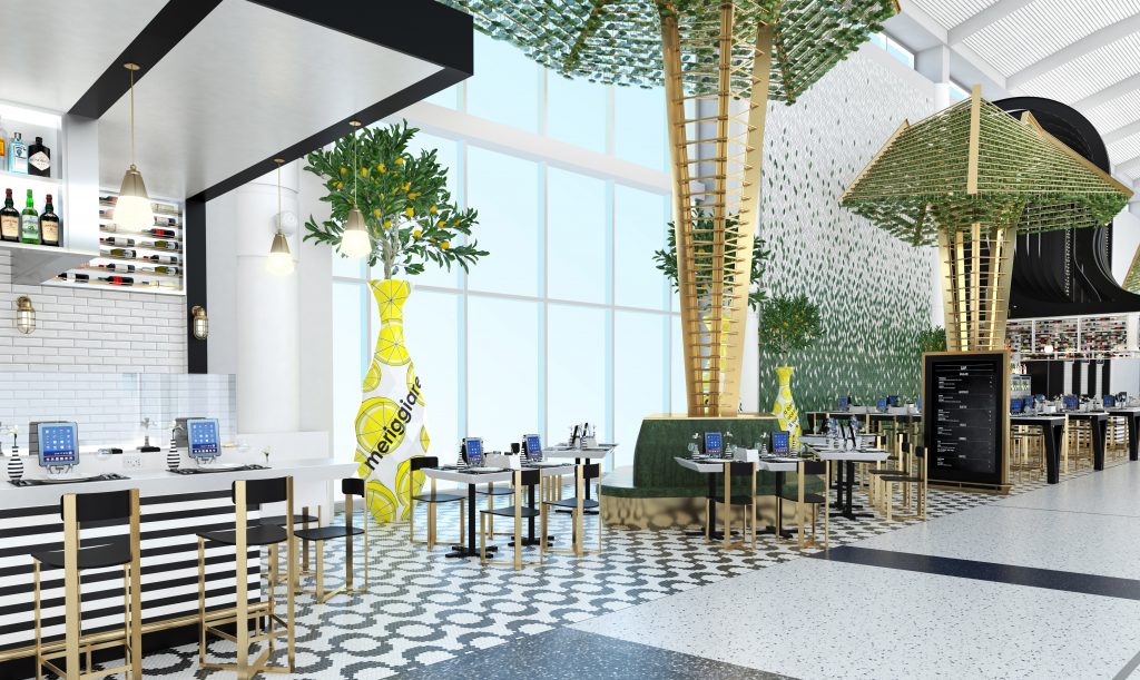 Vibrant decor fills the Gavi space. 