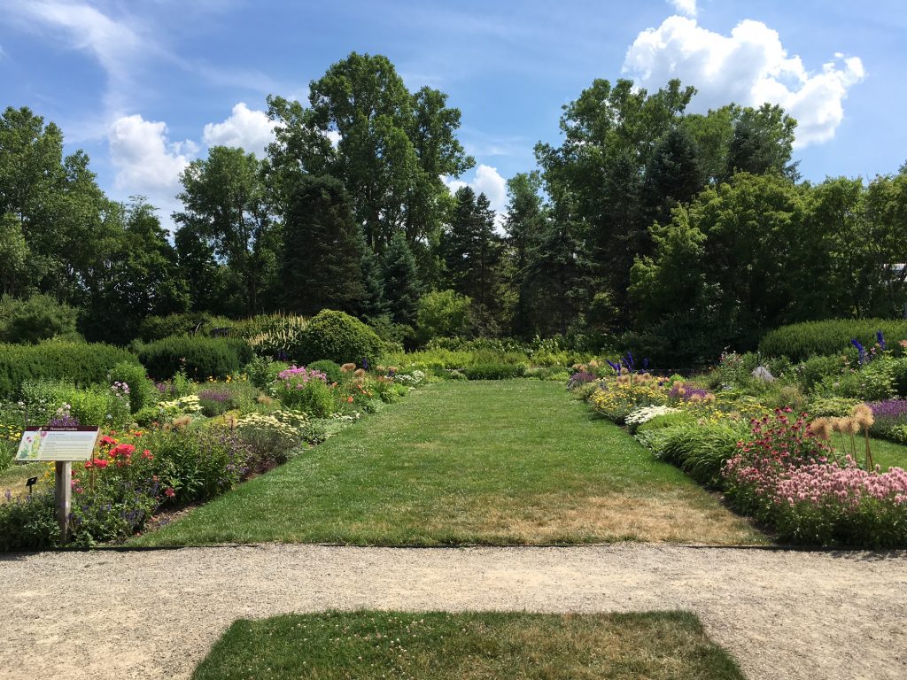 A sylvan path at Ann Arbor's green oasis: Matthaei Botanical Gardens. 