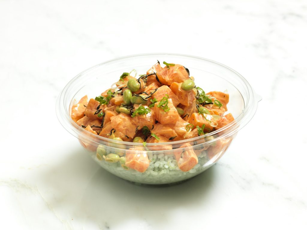 Spicy yuzu salmon bowl