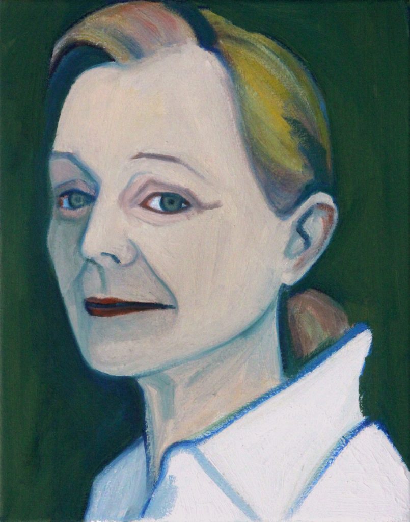 Sarah Fisher's "Untitled," 2016 at Art Palace. The subject is the artist's good pal, Trish Morille, with whom she founded the nonprofit Positive Works, to end bullying. 