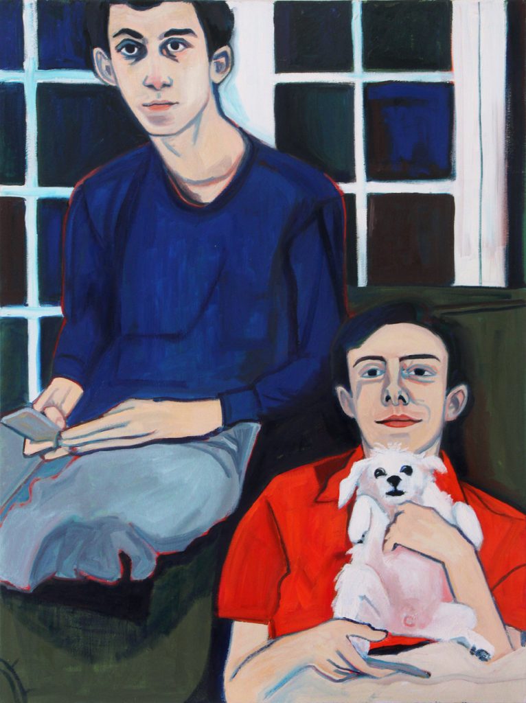 Both sons are subjects: "Unwind," 2016. 