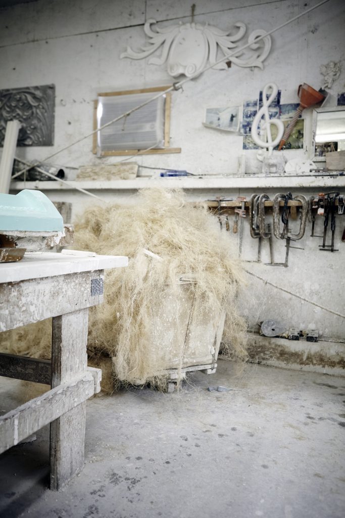 Hemp has been used for centuries to give plaster strength. Casci buys its hemp from Panama.