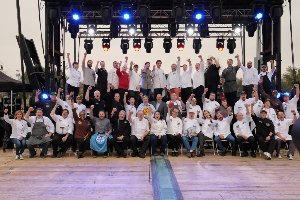 HOUSTON, TX - FEBRUARY 04:  Chefs of Taste Of The NFL attend the Taste Of The NFL 'Party With A Purpose' at Houston University on February 4, 2017 in Houston. at University of Houston on February 4, 2017 in Houston, Texas.  (Photo by Nicholas Hunt/Getty Images for Taste Of The NFL)