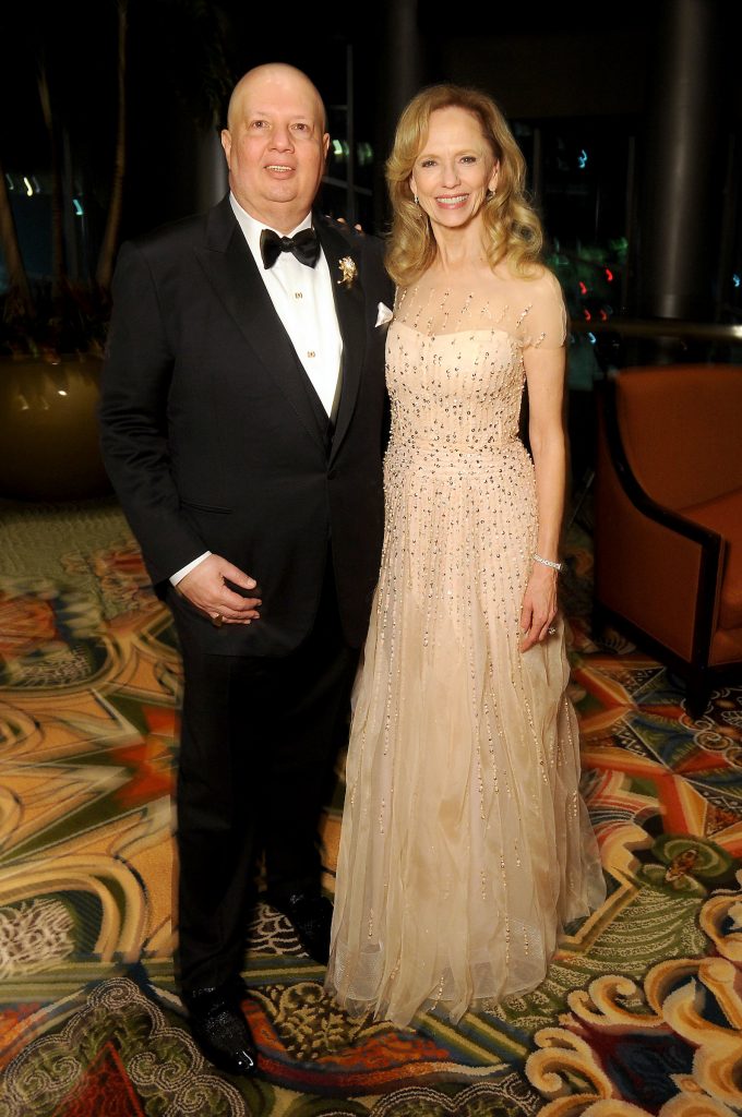 Honoree Susan Sarofim with Burke Saucier at the 30th Anniversary Diamond Winter Ball benefitting Crohn's & Colitis Foundation of America at the Hilton Americas Hotel Saturday Feb. 11, 2017.(Dave Rossman photo)
