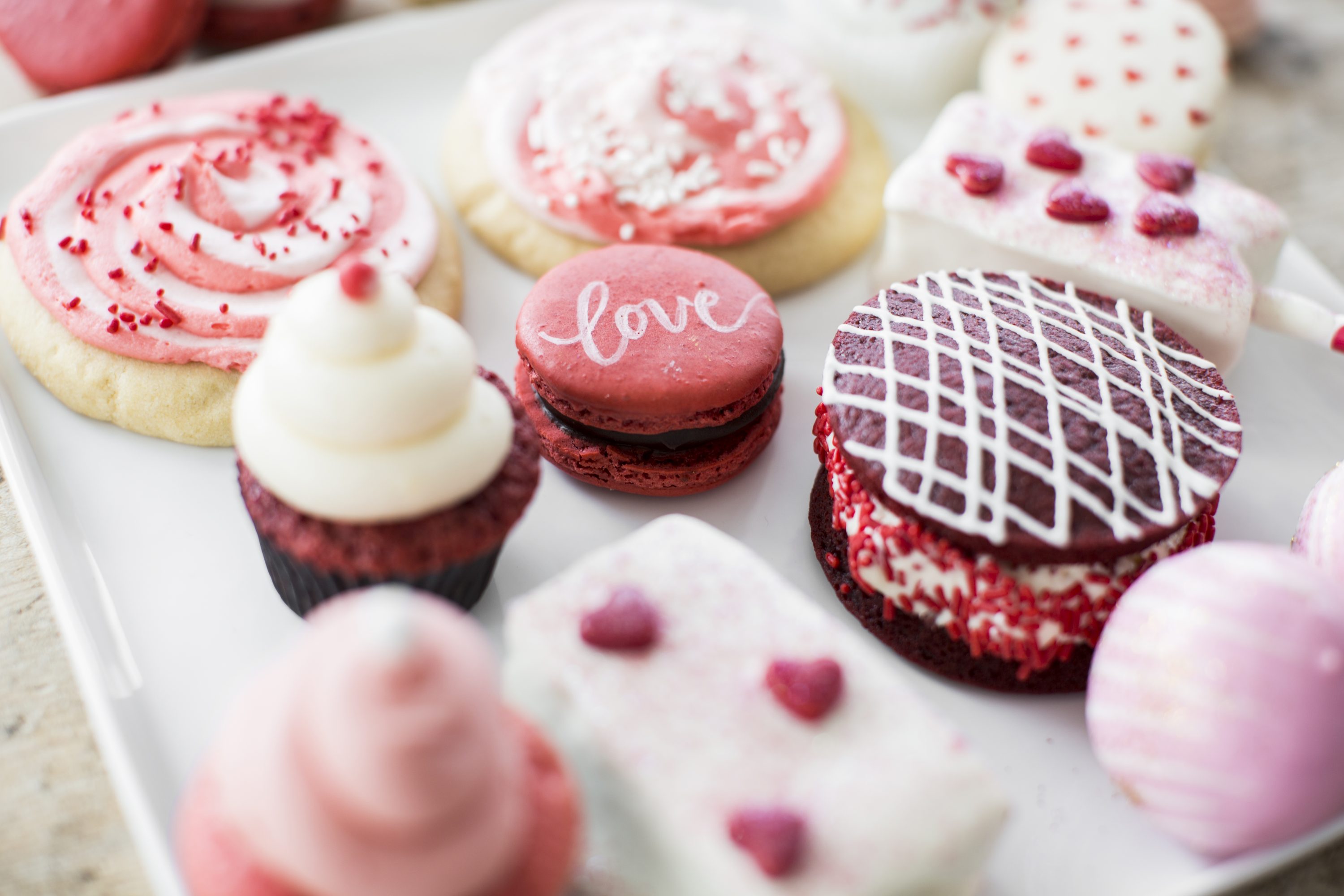 Share the Valentine's Day love with sweet treats from Petite Sweets. (Photo by Julie Soefer)
