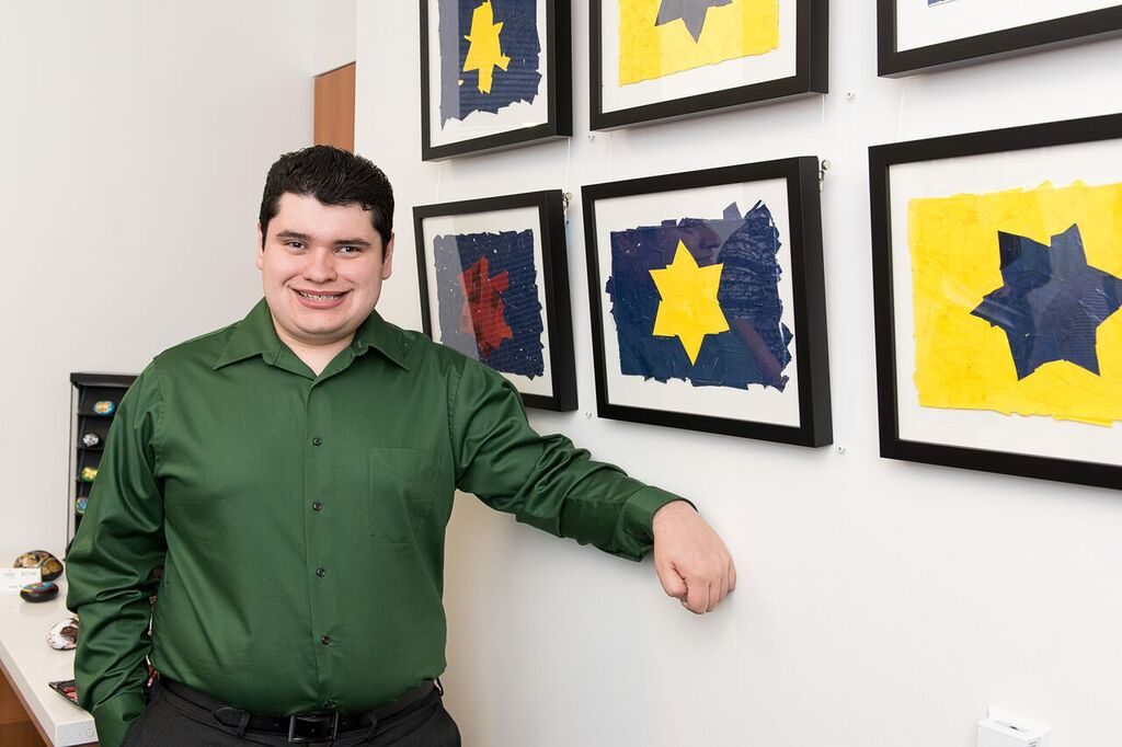 Eco-artist Grant Manier is showcased at Jewish Family Service's Celebration Company, through March 31.