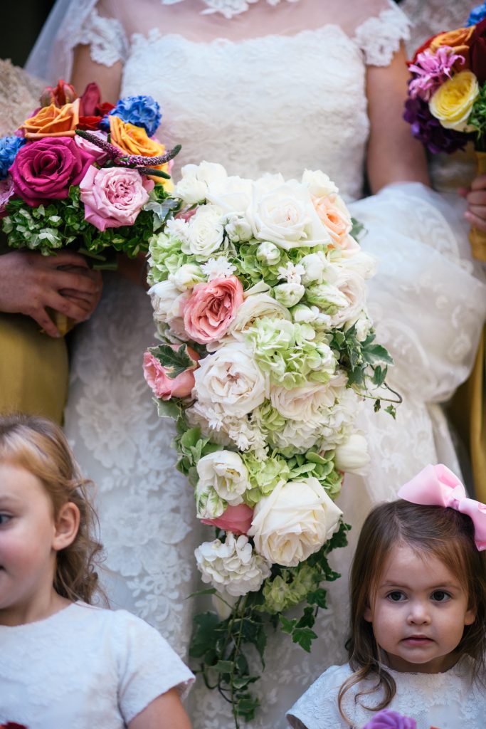 Floral details; Bridal bouquet by Richard Flowers
