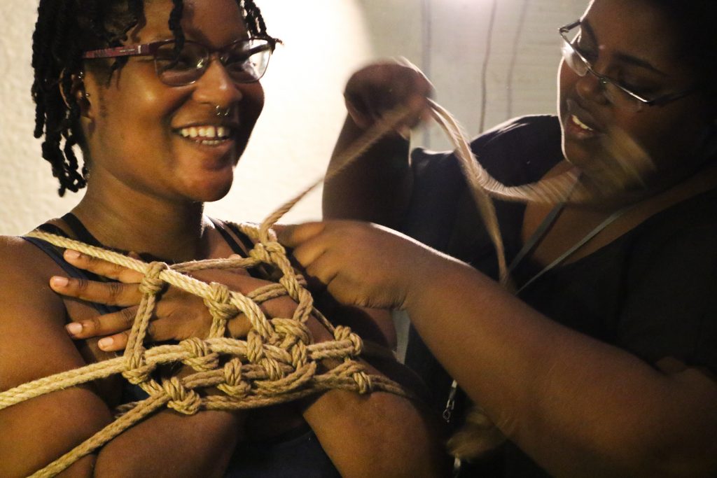 "Once Upon A Tie," by Shattered Pulse, 2017. Photo from Rebecca Botello. 