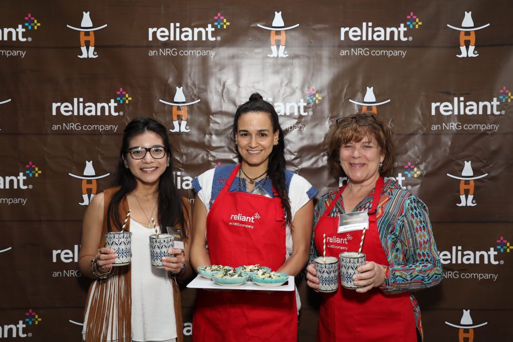 Carla Valencia de Martinez with charity partner Plant It Forward 