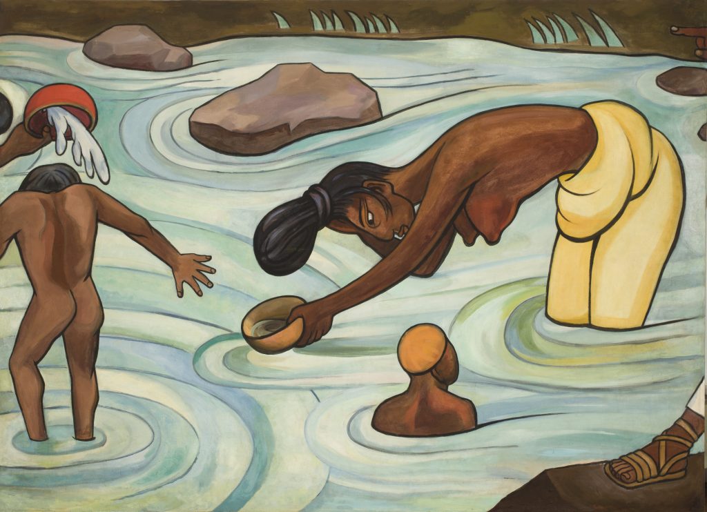 Diego Rivera's "Juchitán River (Río Juchitán) Panel 2," 1953-1955