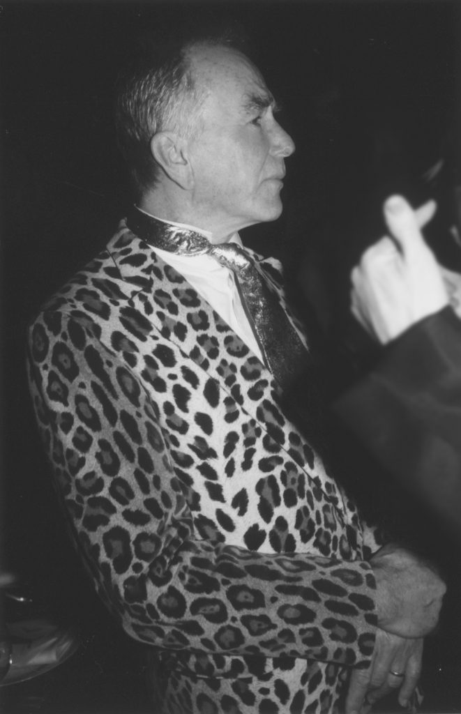 Pop painter Billy Al Bengston came in from the West Coast for 2001's gala that honored Walter Hopps. (Photo Phyllis Hand) 