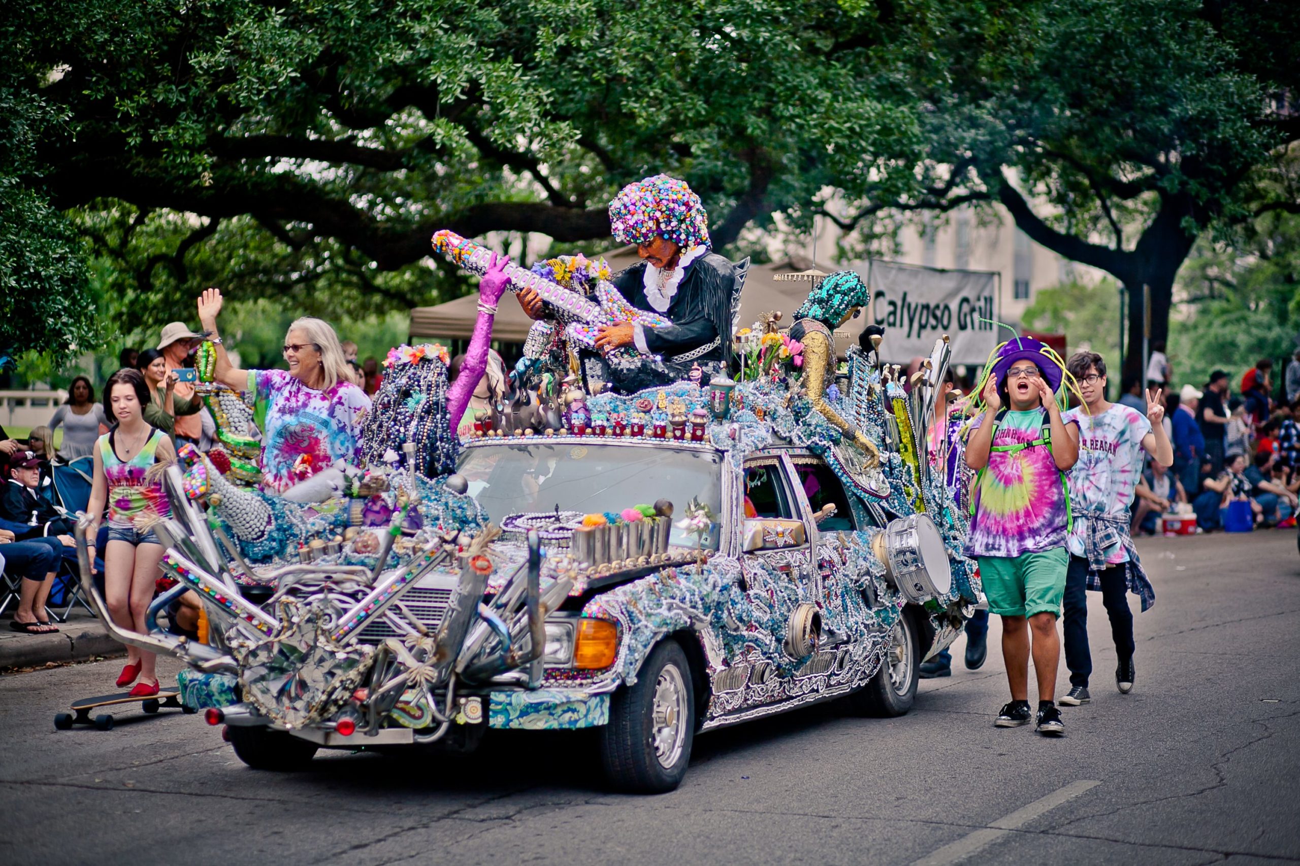 Electric Ladyland by Reagan High School from 2015's Art Car Parade (Photo by Morris Malakoff)