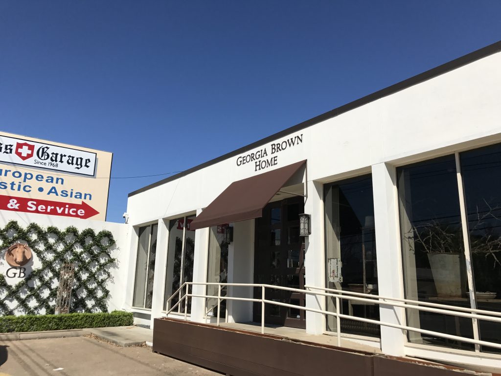 The attractive Georgia Brown Home on West Alabama and Edloe is closing and relocating to Round Top during the spring and fall antique shows.