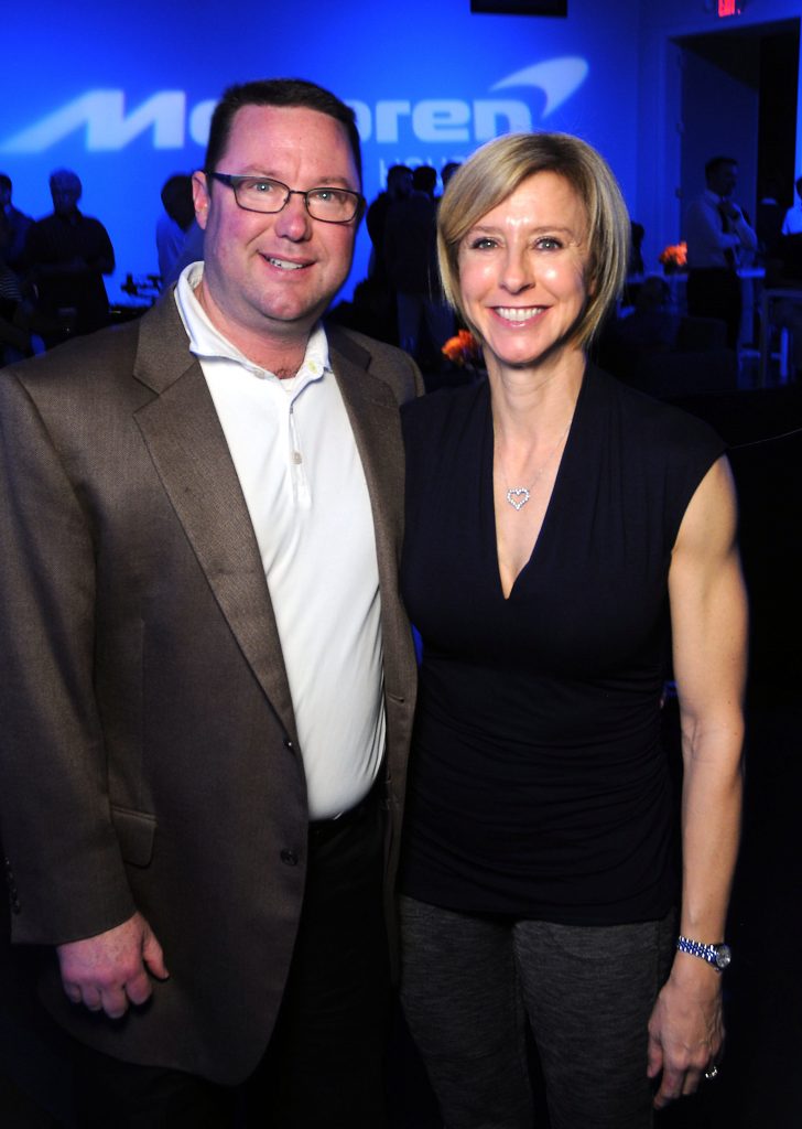Karen and Ray Peacoe at the McLaren Houston unveiling party for the new McLaren 720s at 5226 Elm Thursday March 16,2017. (Dave Rossman Photo)