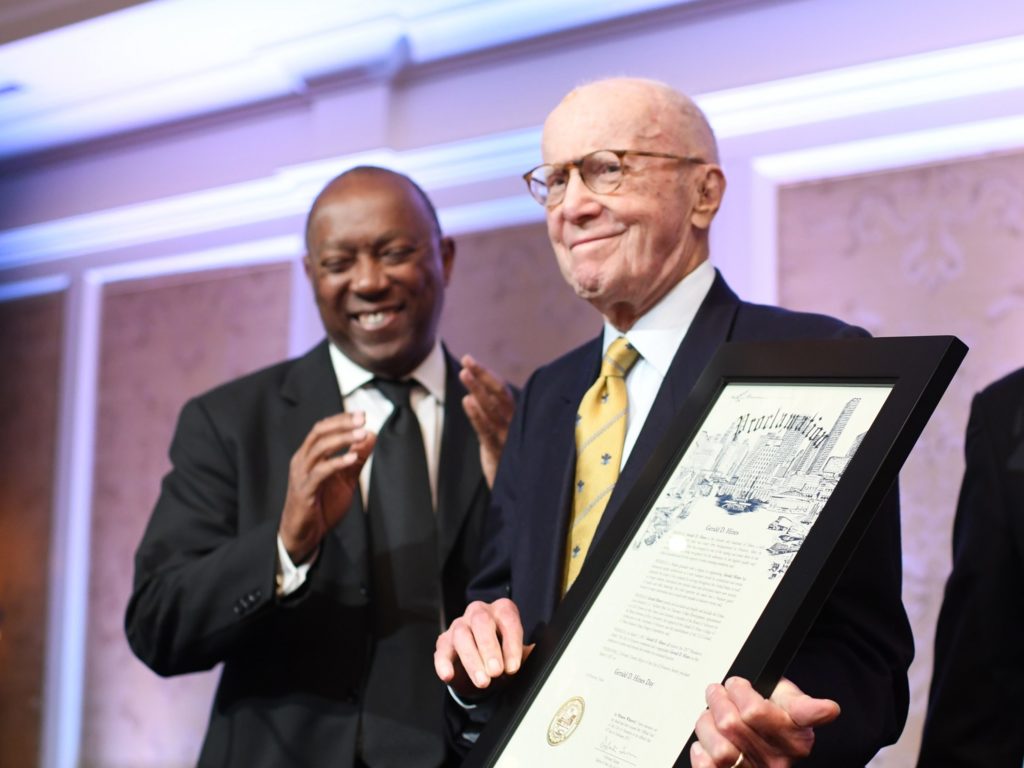 Mayor Sylvester Turner, Gerald D. Hines