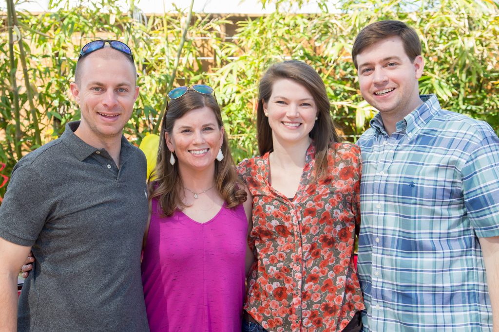 Trent and Lauren Sims, Katie and Patrick Morris