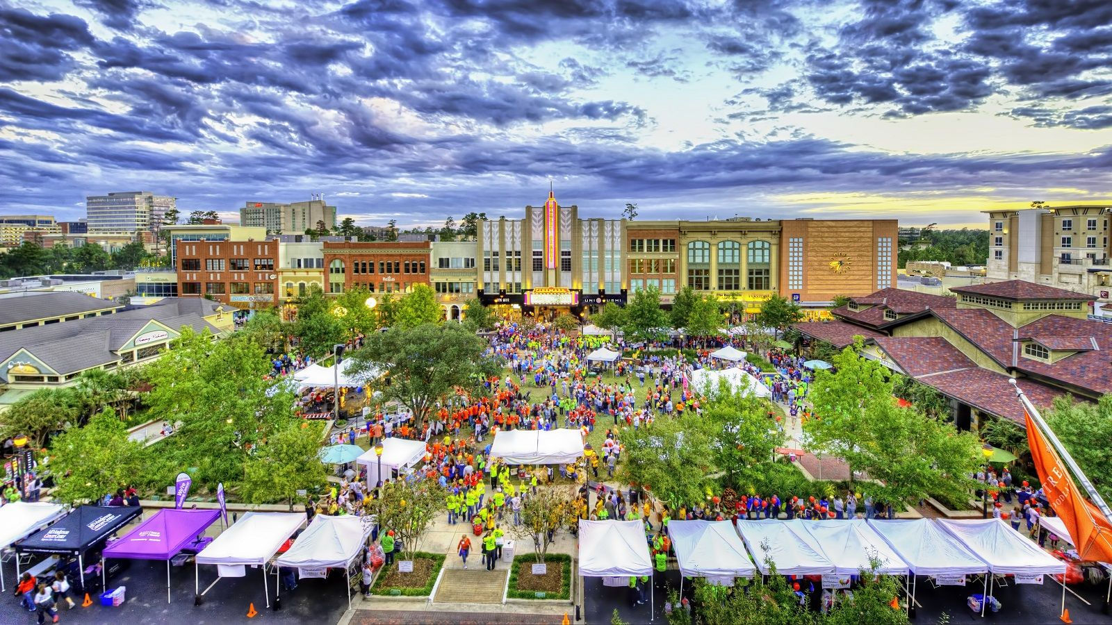 Market Street and Trolley Photos - The Woodlands, TX