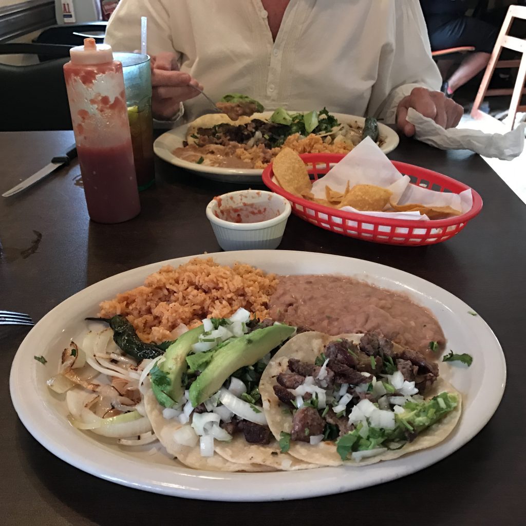 A divine Mexican lunch in Zapata, Texas.