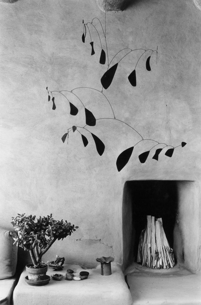 A Calder mobile in Georgia O’Keeffe’s spartan adobe home