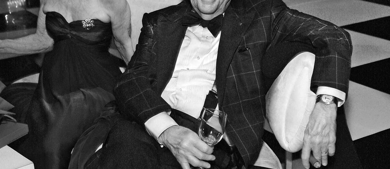 The gallerist at the Alley Theatre Ball, 2008. Long was chairman emeritus of the Alley board. (Courtesy the Alley Theatre, photo by Kim Coffman)