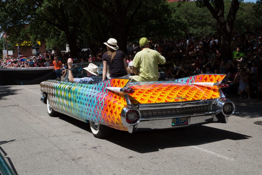 A Cadillac kicks everything off.