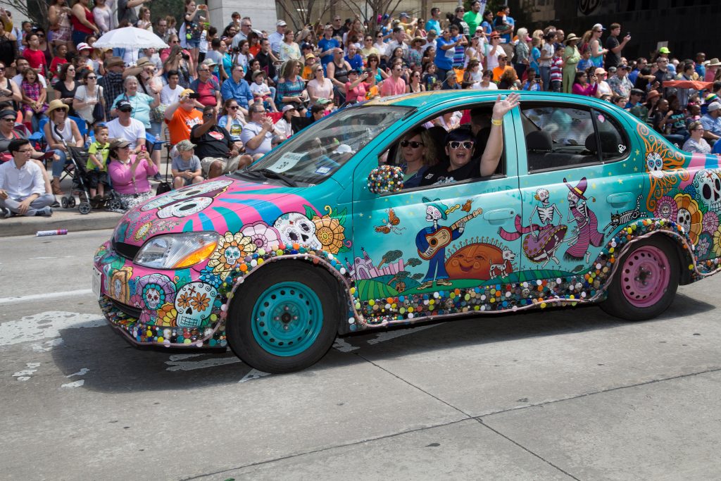 A Day of the Dead-inspired ride.