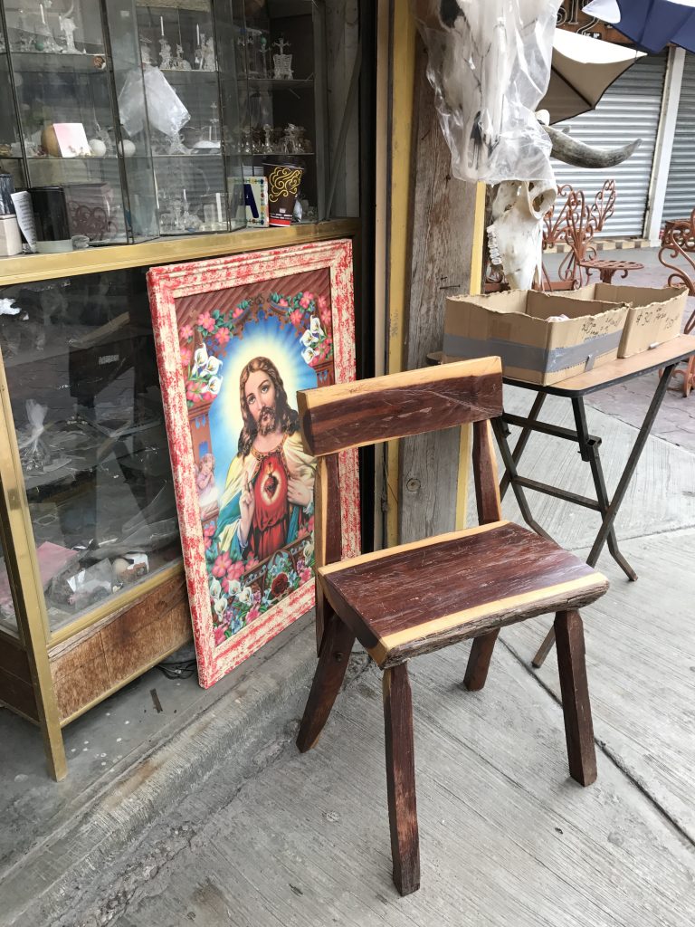A mercado stall in Nuevo Laredo lacks the throng of yesteryear tourists.