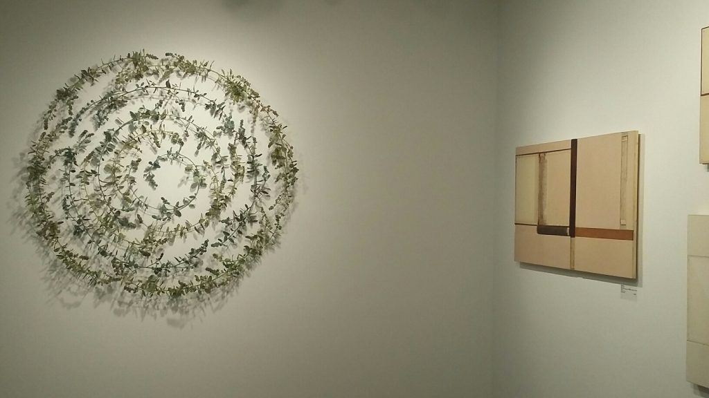 Beverly Penn and John Fraser at William Campbell highlighted some of the themes at this year's Fair: nature and geometric abstraction. 