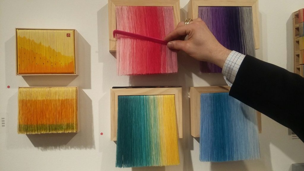 Combing a Bunim Kim canvas as Ro2 Art. 