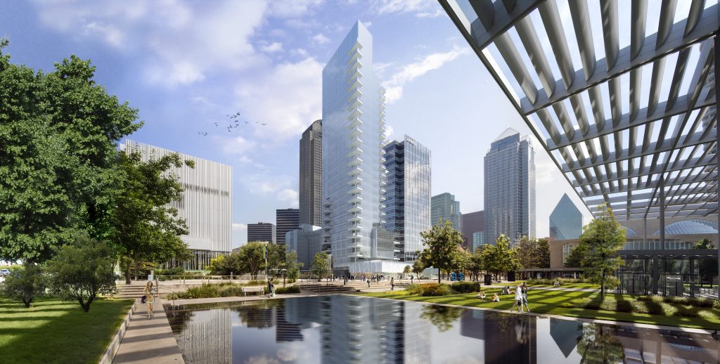 The HALL high-rise tower and hotel is a $250-million Dallas changing project.