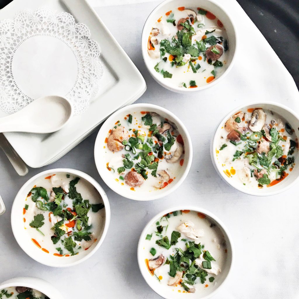 Sup ga cay — spicy coconut milk soup — at Le Colonial 