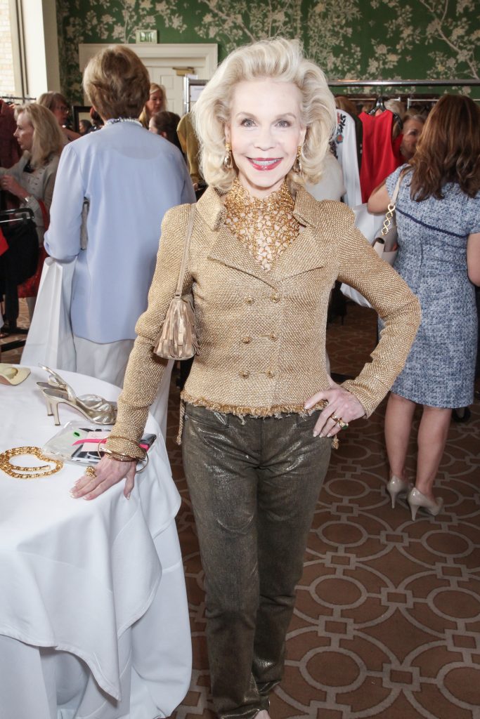 Lynn Wyatt at the 2017 Salvation Army Auxiliary Reflections on Style luncheon at River Oaks Country Club.