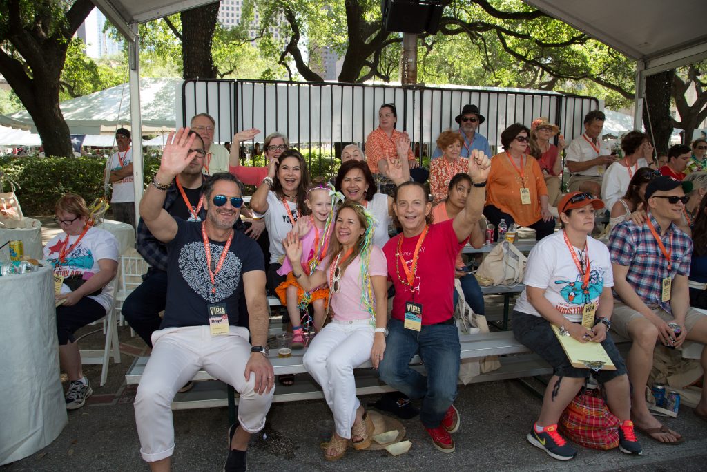 Penelope & Lester Marks hold court.