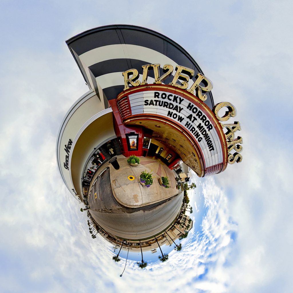 Syd Moen's "River Oaks Theater," 2011, is among the art loot featured at the Spring Biannual Art Sale & Stroll. 