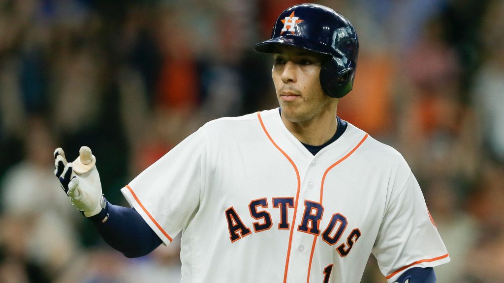 Carlos Correa is hard on baseballs — and himself.